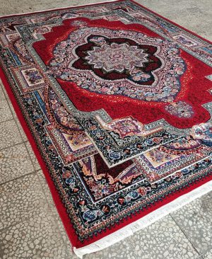فرش کاشان طرح باغ معلق لاکی